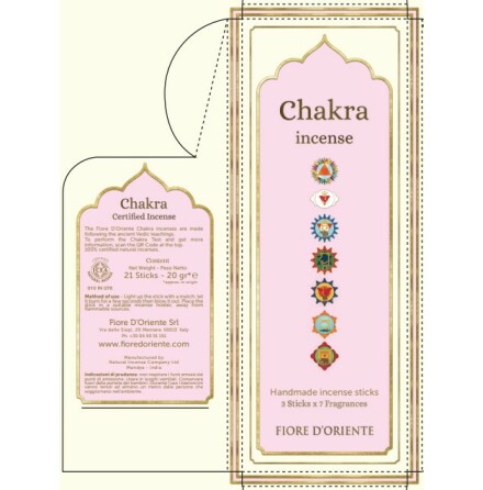 Rkelse Chakra 11,5 cm - Mix av alla de sju chakran